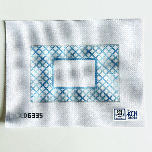 Blue Lattice Acrylic Purse Insert Canvas by KCN Designers
