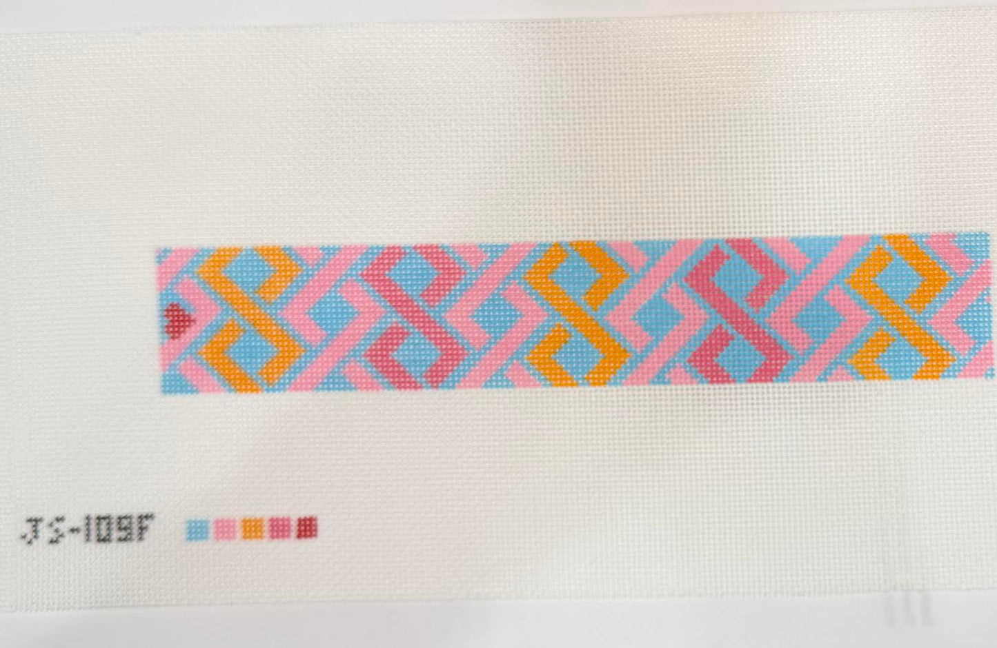 Hicks Braid Key Fob = Blue, pink & orange by Jenni Sandberg