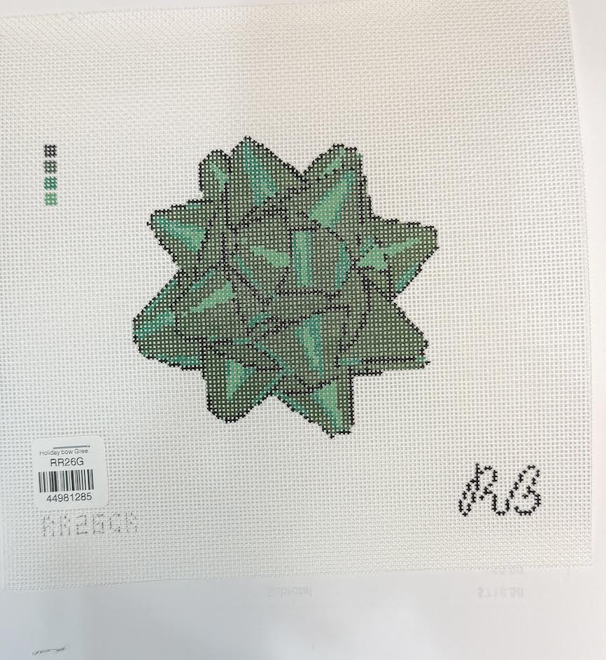 Holiday Bow in Green by Rachel Barri