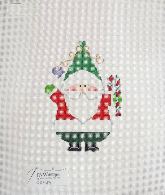 Fat Santa with Cane by Carol Dupree