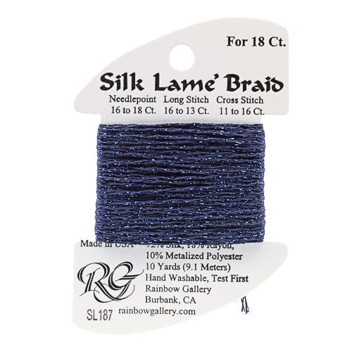 Silk Lame' Braid - Mood Indigo SL187