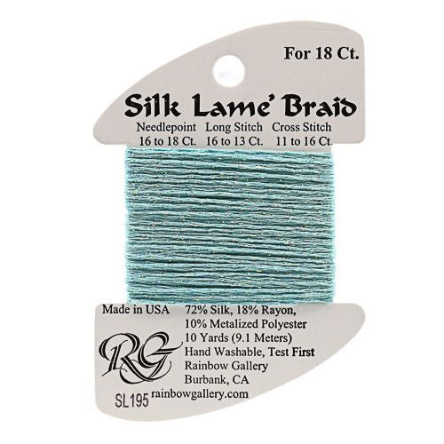 Silk Lame' Braid - Marine Blue SL195