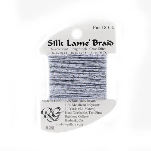 Silk Lame' Braid - Gentle Gray SL258