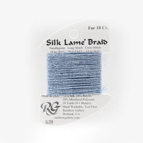 Silk Lame' Braid - Blue Topaz SL259