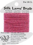 Silk Lame' Braid - Dark Raspberry SL91