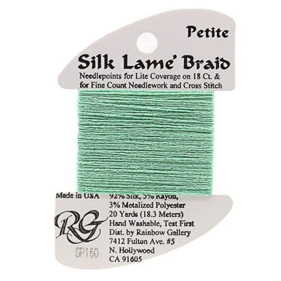 SP160 Easter Green | Petite Silk Lame' Braid