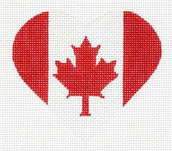 Canadian Flag Heart by Pepperberry Designs