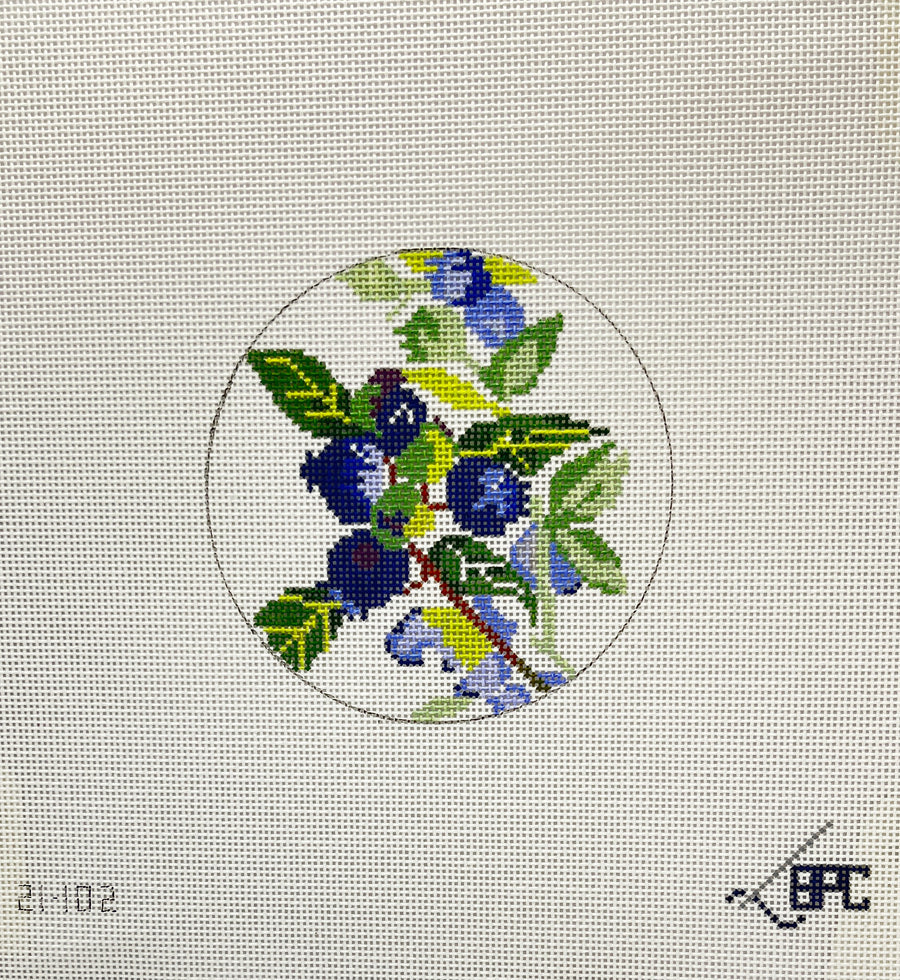 Blueberry 4" Round by Blueberry Point Canvas