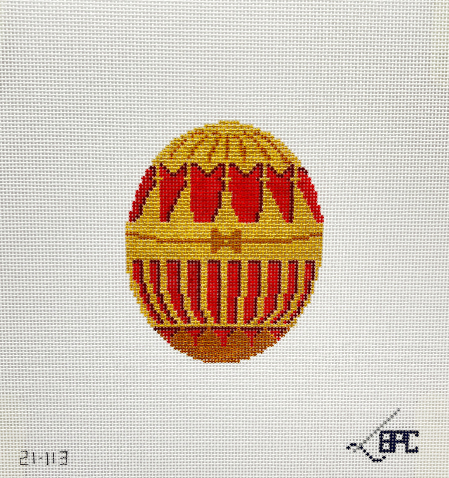 Faberge Egg - Red by Blueberry Point Canvas