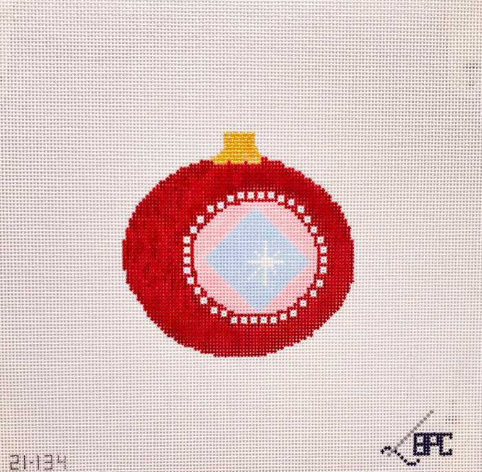 Retro Red Ornament by Blueberry Point Canvas