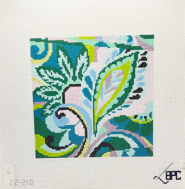 Pucci Teal by Blueberry Point Canvas