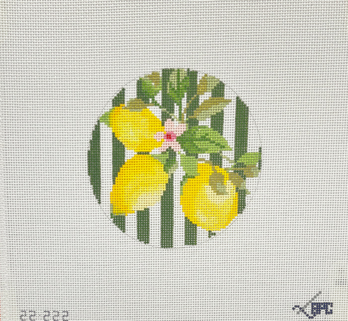 Lemons 4" Round by Blueberry Point Canvas