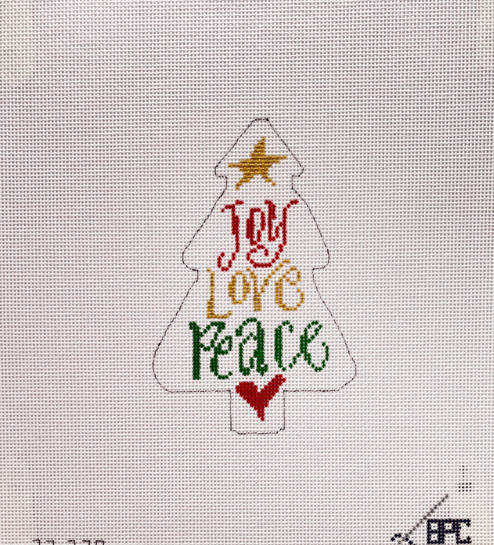Joy Love Peace Christmas Tree by Blueberry Point 23-278