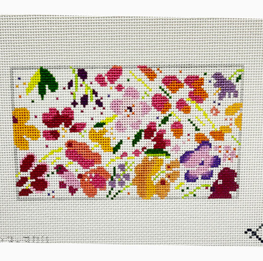Preppy Floral Rectangle by Blueberry Point