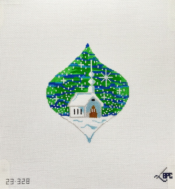 Church Ornament by Blueberry Point Canvas