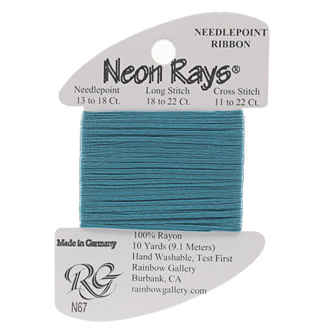 N67 Dark Teal - Neon Rays