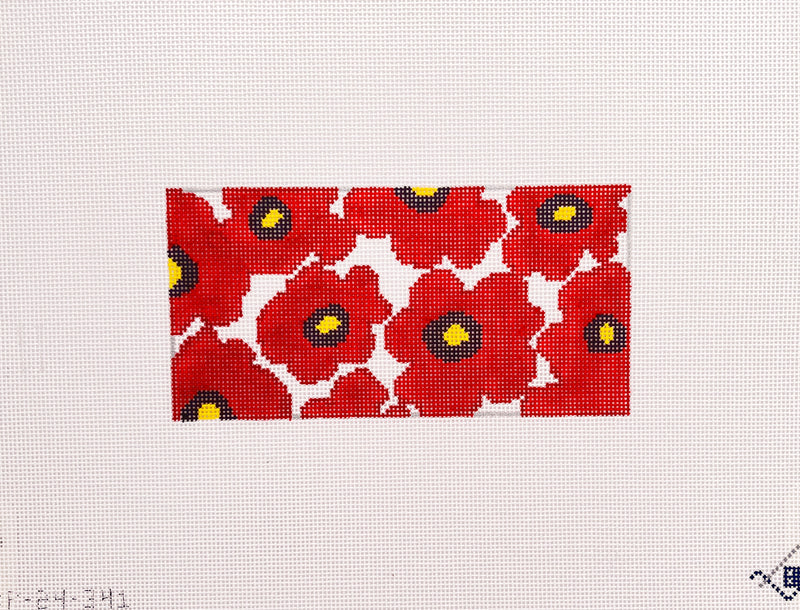 Red Poppy Small Rectangle by Blueberry Point Canvas
