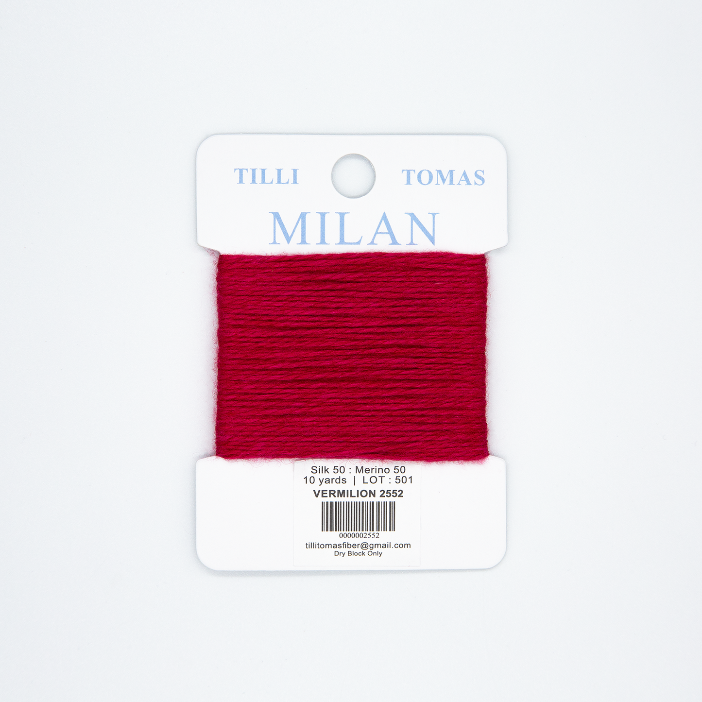 Milan Card - Vermillion 2552