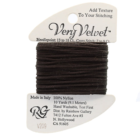 V209 Midnight Brown - Very Velvet