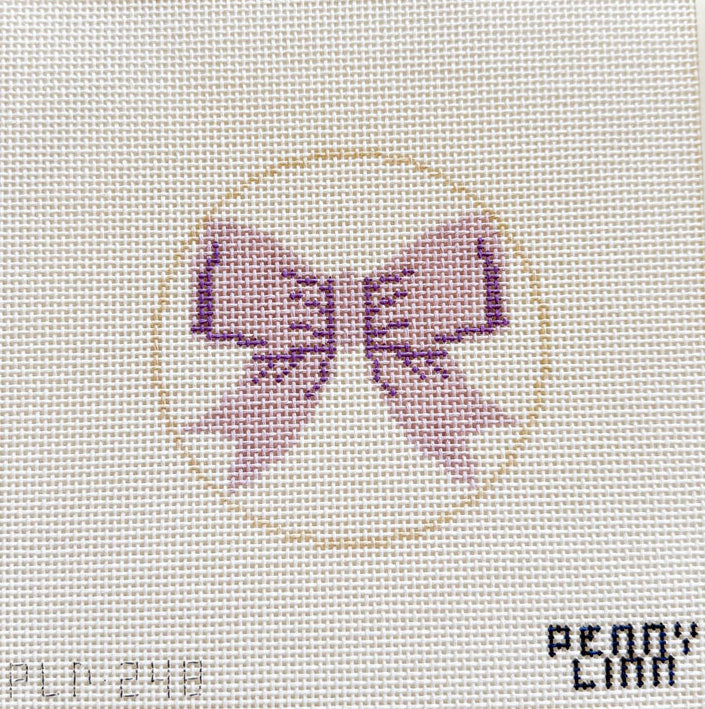 Beginner Bow Purple Canvas by Penny Linn