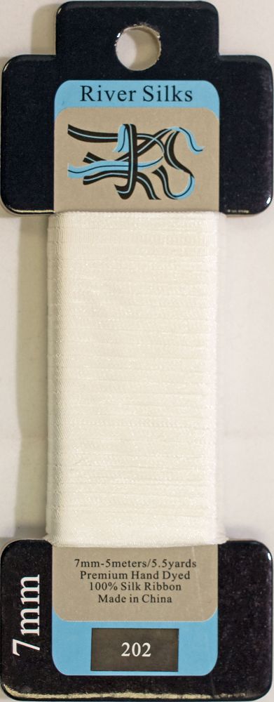 River Silks 7mm White - 202