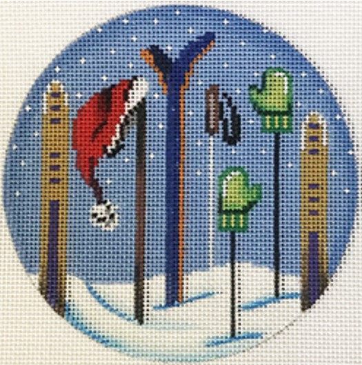 Ski Hats & Gloves Ornament by Patti Mann