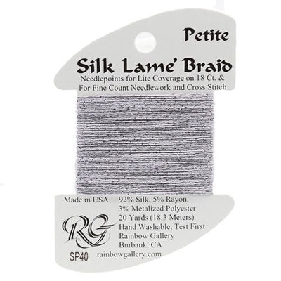 SP40 Iris | Petite Silk Lame' Braid
