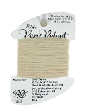 V603 Ecru - Petite Very Velvet