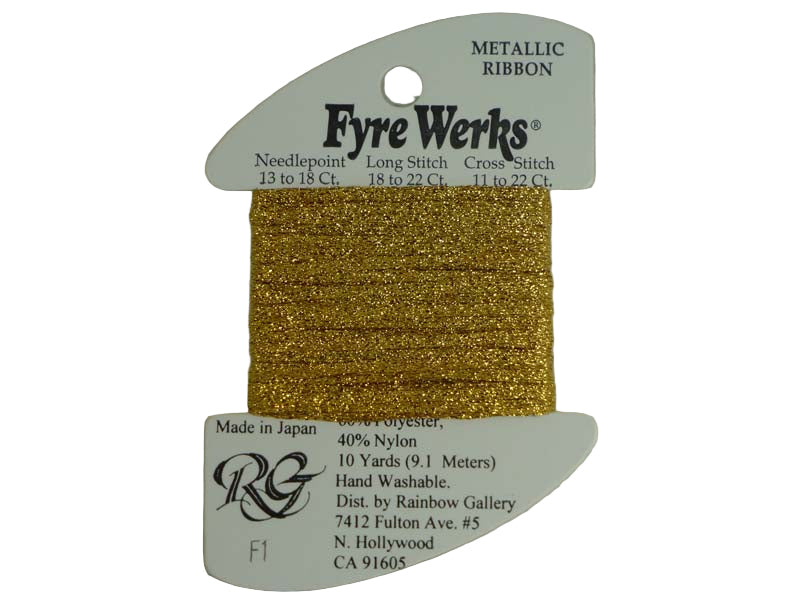 F1 - Dark Gold - Fyre Werks Metallic Ribbon