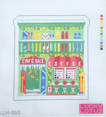 Ski Coffee Shop Christmas Village by Lucky Lotus