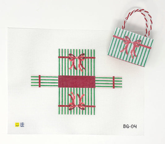 Mini Striped Holiday Bag (3D) by Lauren Bloch