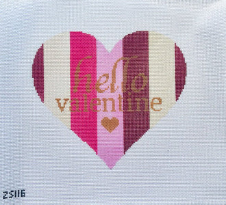 Hello Valentine Heart by Ziggy Stitches ZS116
