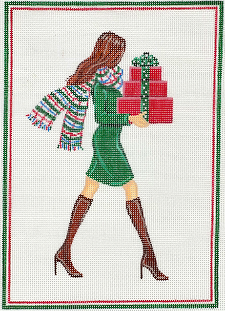 Christmas Girl Shopping