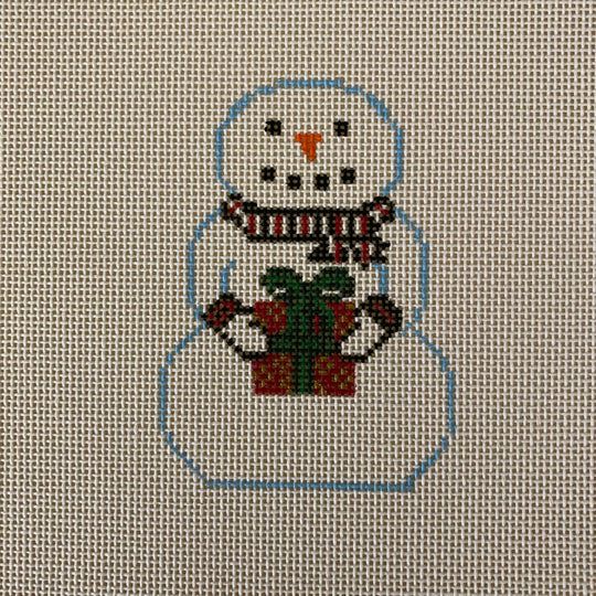 Snowman with Present