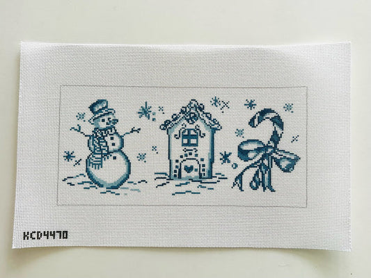 Blue Trio Bolster Pillow by KCN Designers