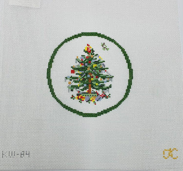 Transferware Christmas Plate by The Gingham Stitchery