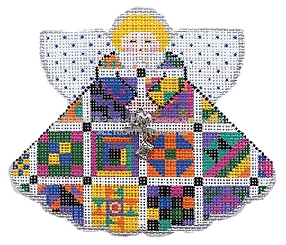 PP-996DB Angel w/Charms: Quilting Angel
