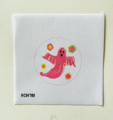 Pink Groovy Ghost Canvas