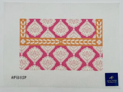 Pink Medallion Clutch by Anne Fisher