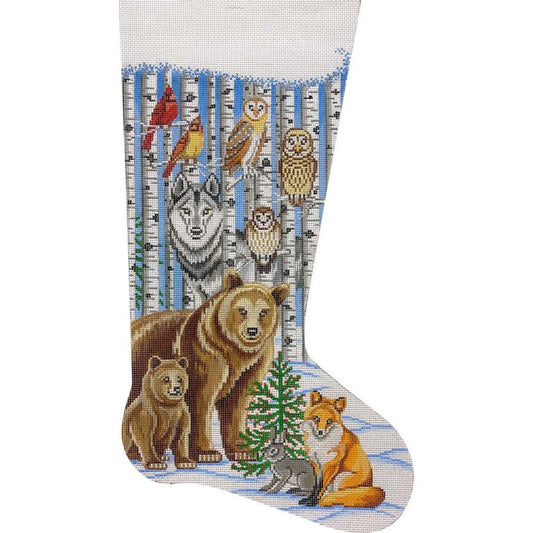 Woodlands Animal Stocking by Alice Peterson