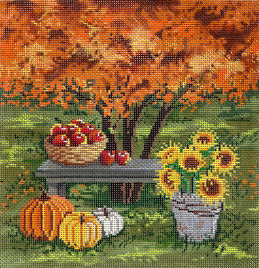 Fall Bench by Alice Peterson