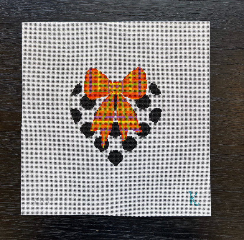 Orange Heart and Bow by The Collection Designs