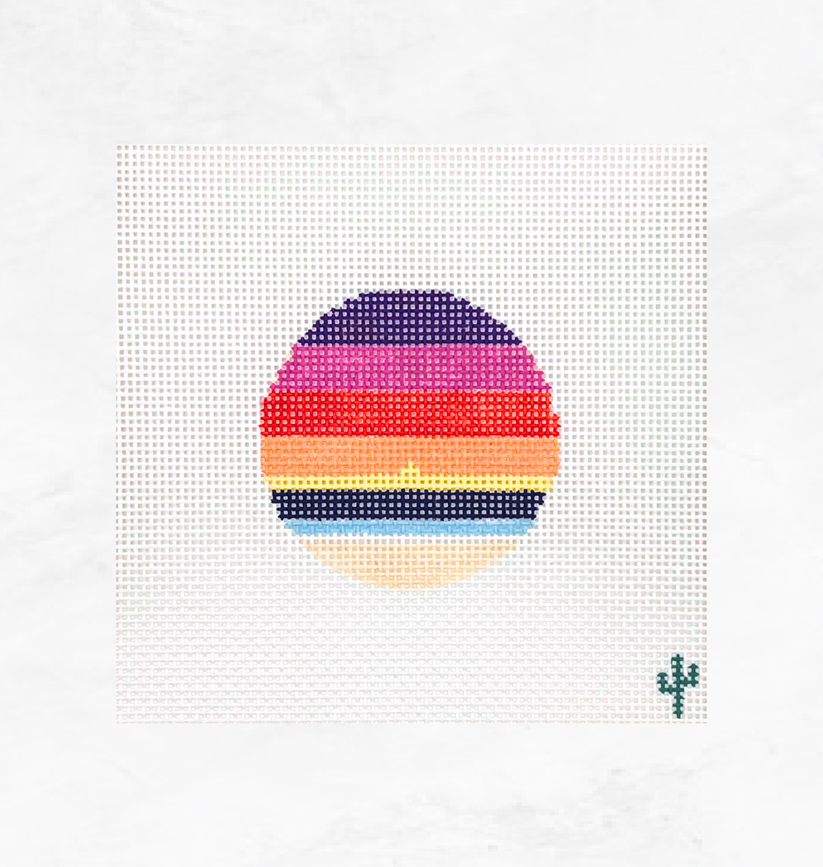 Beach Sunset by Cactus Needlepoint