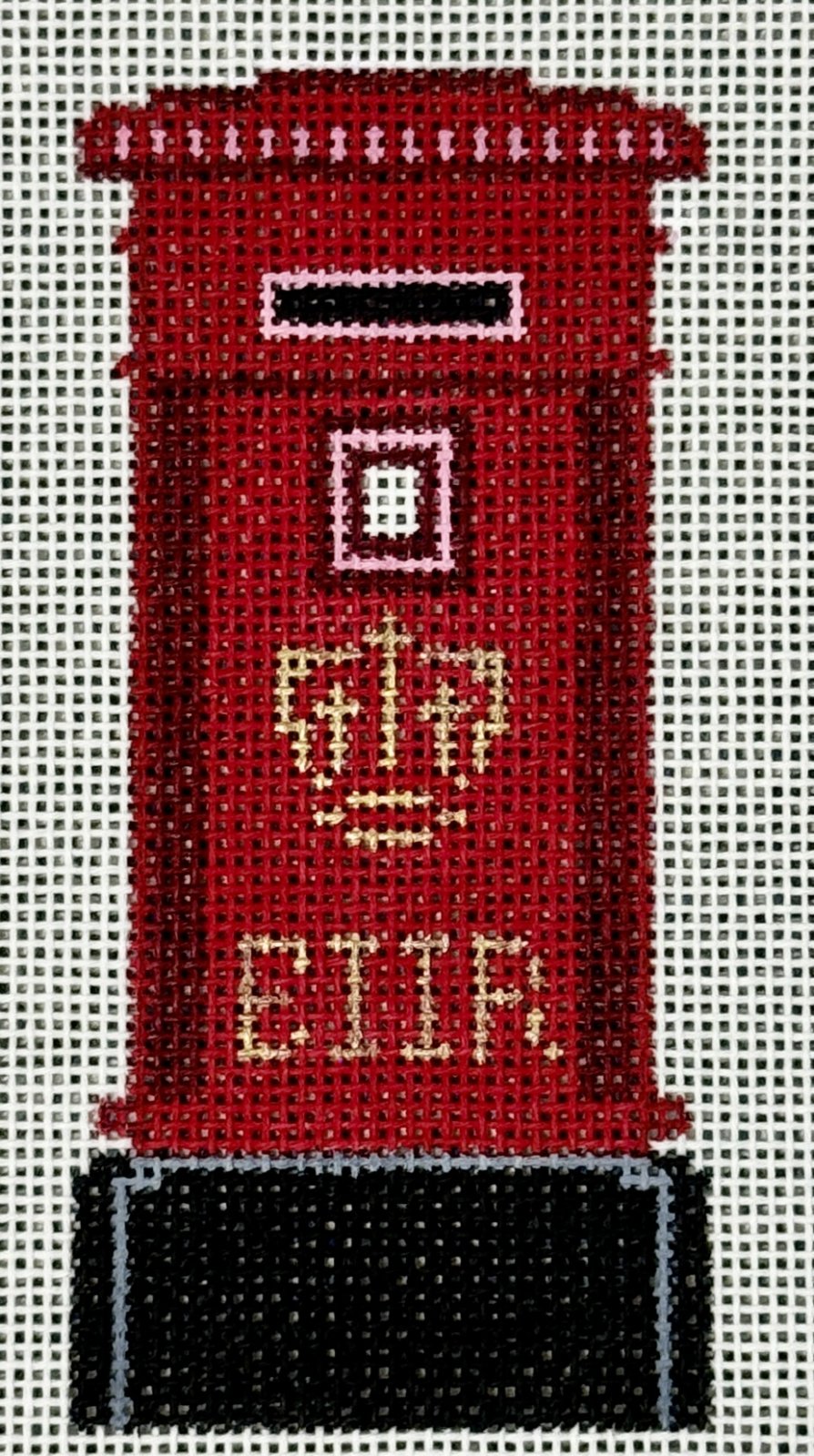 Elizabeth II Post Box by Blue Ridge Stitchery