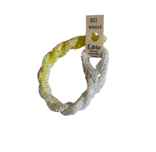 EdMar Boucle - 003 Light Yellow and White Variegated
