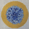 Cornflower on Gold Ornament by Amelia Bond Designs