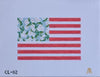 Floral Flag by Evergreen Needlepoint