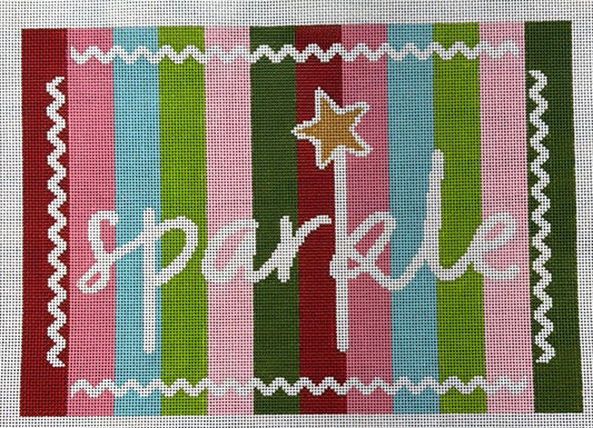 Sparkle on Stripes Large by The Collection Designs