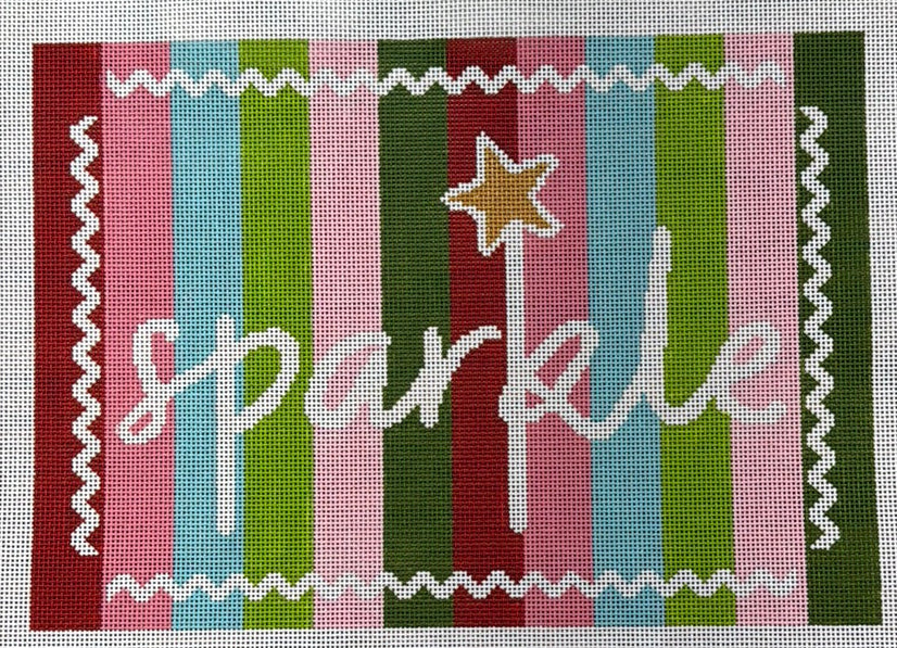 Sparkle on Stripes Large by The Collection Designs