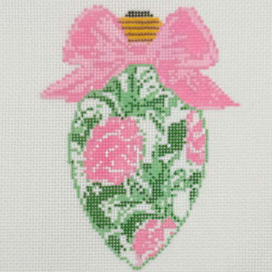 Bow Bulb Rose by Blue Waters Needlepoint